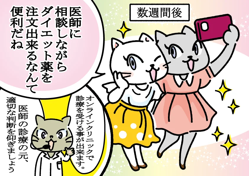 ダイエット薬の漫画図解4